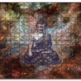 Cakapuzzle Buda ve Galaksiler Mdf 500 Parça Puzzle
