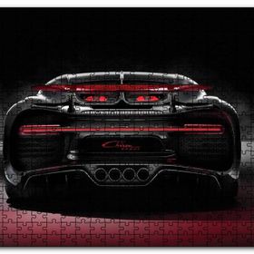 Cakapuzzle Bugatti Chiron Divo Arka Görünüş Mdf 500 Parça Puzzle
