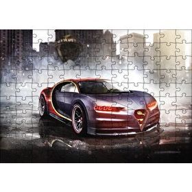 Cakapuzzle Bugatti Chiron Otomobil 120 Parça Ahşap Puzzle