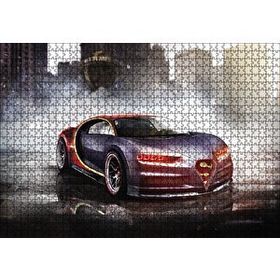 Cakapuzzle Bugatti Chiron Otomobil 120 Parça Ahşap Puzzle