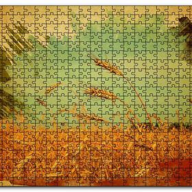 Cakapuzzle Buğday Başaklar Ahşap 500 Parça Puzzle