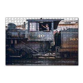 Cakapuzzle Buharlı Tren ve Makinisti 120 Parça Ahşap Puzzle