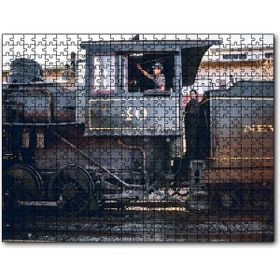 Cakapuzzle Buharlı Tren ve Makinisti Mdf 255 Parça Puzzle