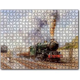 Cakapuzzle Buharlı Tren Yağlıboya Çizim Mdf 1000 Parça Puzzle