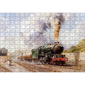 Cakapuzzle Buharlı Tren Yağlıboya Çizim Mdf 255 Parça Puzzle