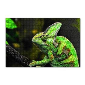 Cakapuzzle Bukelemun Yeşil 120 Parça Ahşap Puzzle