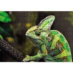 Cakapuzzle Bukelemun Yeşil 120 Parça Ahşap Puzzle
