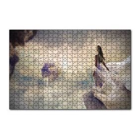 Cakapuzzle Bulutlar Üzerindeki Ülke ve Fantastik Kadın 120 Parça Ahşap Puzzle