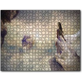 Cakapuzzle Bulutlar Üzerindeki Ülke ve Fantastik Kadın 500 Parça Puzzle