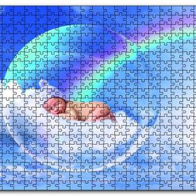 Cakapuzzle Bulutlarda Baloncuk İçindeki Bebek Mdf 500 Parça Puzzle
