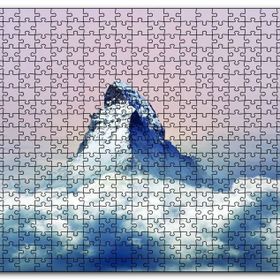 Cakapuzzle Bulutların Üstündeki Dağ Zirvesi Mdf 120 Parça Puzzle