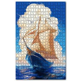Cakapuzzle Bulutlu Gökler Deniz ve Yelkenli Ahşap 255 Parça Puzzle