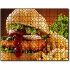 Cakapuzzle Burger Patates Kızartması ve Ketçap Puzzle
