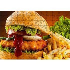 Cakapuzzle Burger Patates Kızartması ve Ketçap Puzzle