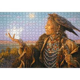 Cakapuzzle Büyücü Kızılderili Görseli 120 Parça Ahşap Puzzle