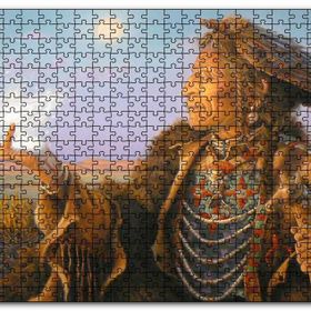 Cakapuzzle Büyücü Kızılderili Görseli Mdf 255 Parça Puzzle