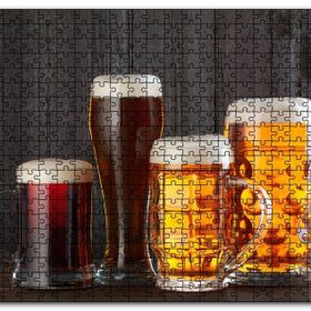 Cakapuzzle Büyük Bardaklarda Köpüklü Biralar Mdf 500 Parça Puzzle