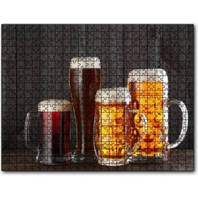 Cakapuzzle Büyük Bardaklarda Köpüklü Biralar Mdf 500 Parça Puzzle