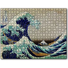 Cakapuzzle Buyuk Dalga Katsushika Hokusai Ahşap 255 Parça Puzzle