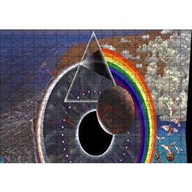 Cakapuzzle Büyük Göz ve Sürreal Objeler Mdf 255 Parça Puzzle