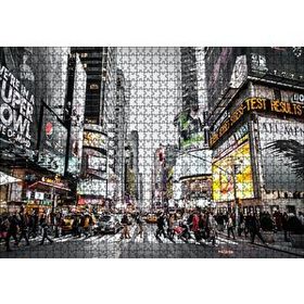 Cakapuzzle Büyükşehir Karmaşası ve İnsanlar 120 Parça Ahşap Puzzle