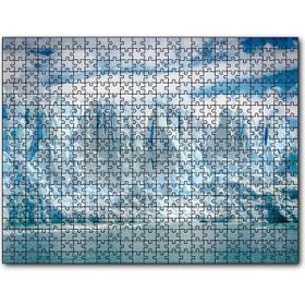 Cakapuzzle Buz Denizi Buzullar ve Bulutlu Gökyüzü Mdf 1000 Parça Puzzle
