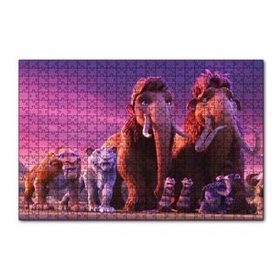 Cakapuzzle Buz Devri Manny Sid Ve Diego Görseli 120 Parça Ahşap Puzzle