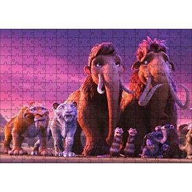 Cakapuzzle Buz Devri Manny Sid Ve Diego Görseli 120 Parça Ahşap Puzzle