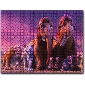 Cakapuzzle Buz Devri Manny Sid ve Diego Görseli Mdf 500 Parça Puzzle