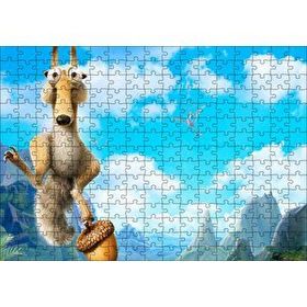 Cakapuzzle Buz Devri Sincap Scrat Ve Fındık Görseli 120 Parça Ahşap Puzzle
