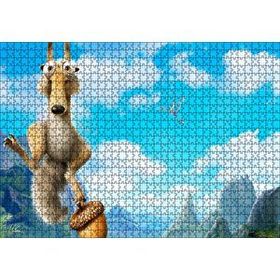 Cakapuzzle Buz Devri Sincap Scrat Ve Fındık Görseli 120 Parça Ahşap Puzzle