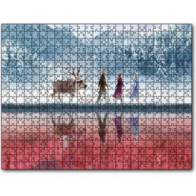 Cakapuzzle Buzlar Kraliçesi ve Arkadaşları Animasyon Mdf 1000 Parça Puzzle