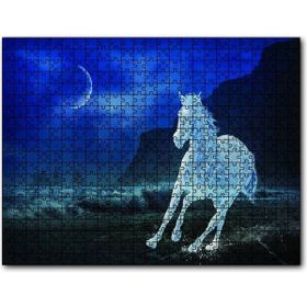 Cakapuzzle Buzlu At Gece Fantastik 1000 Parça Puzzle