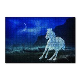 Cakapuzzle Buzlu At Gece Fantastik 120 Parça Ahşap Puzzle
