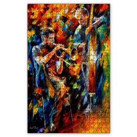 Cakapuzzle Çalgıcılar Yağlıboya Görseli Ahşap 1000 Parça Puzzle
