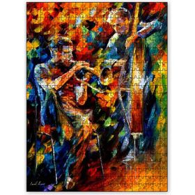 Cakapuzzle Çalgıcılar Yağlıboya Görseli Ahşap 500 Parça Puzzle