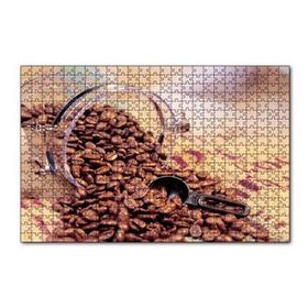 Cakapuzzle Cam Kavanoz Kahve Çekirdekleri Çuval Zemin 120 Parça Ahşap Puzzle