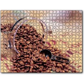 Cakapuzzle Cam Kavanoz Kahve Çekirdekleri Çuval Zemin Mdf 1000 Parça Puzzle
