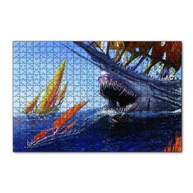Cakapuzzle Canavar Gemi Yağlıboya Görseli 120 Parça Ahşap Puzzle