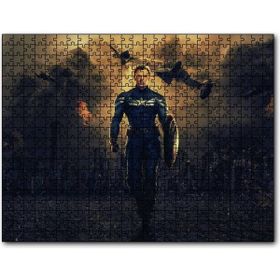 Cakapuzzle Captain America Gecede Savaş Ahşap 500 Parça Puzzle