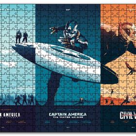 Cakapuzzle Captain America Üçlemesi Mdf 1000 Parça Puzzle