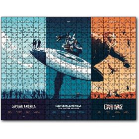 Cakapuzzle Captain America Üçlemesi Mdf 1000 Parça Puzzle