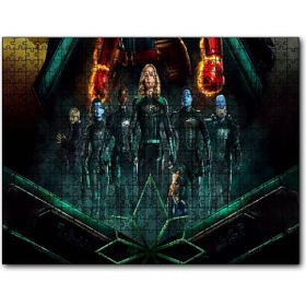 Cakapuzzle Captain Marvel Brie Larson Djimon Ahşap 1000 Parça Puzzle