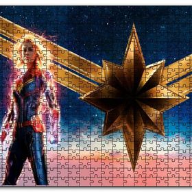 Cakapuzzle Captain Marvel Brie Larson Mdf 500 Parça Puzzle