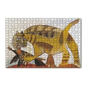 Cakapuzzle Cat Catching a Bird 1939 by Pablo Picasso 120 Parça Ahşap Puzzle