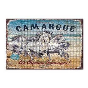 Cakapuzzle Çatlak Zeminde Koşan Vahşi Atlar 120 Parça Ahşap Puzzle