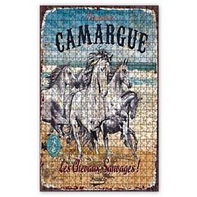 Cakapuzzle Çatlak Zeminde Koşan Vahşi Atlar 120 Parça Ahşap Puzzle