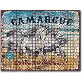 Cakapuzzle Çatlak Zeminde Koşan Vahşi Atlar Mdf 120 Parça Puzzle