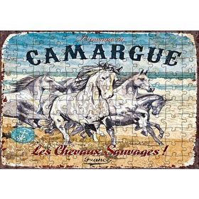 Cakapuzzle Çatlak Zeminde Koşan Vahşi Atlar Mdf 120 Parça Puzzle