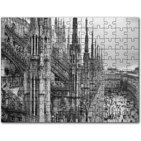 Cakapuzzle Çayırda Kahverengi Anne At ve Sevimli Tayı Mdf 500 Parça Puzzle